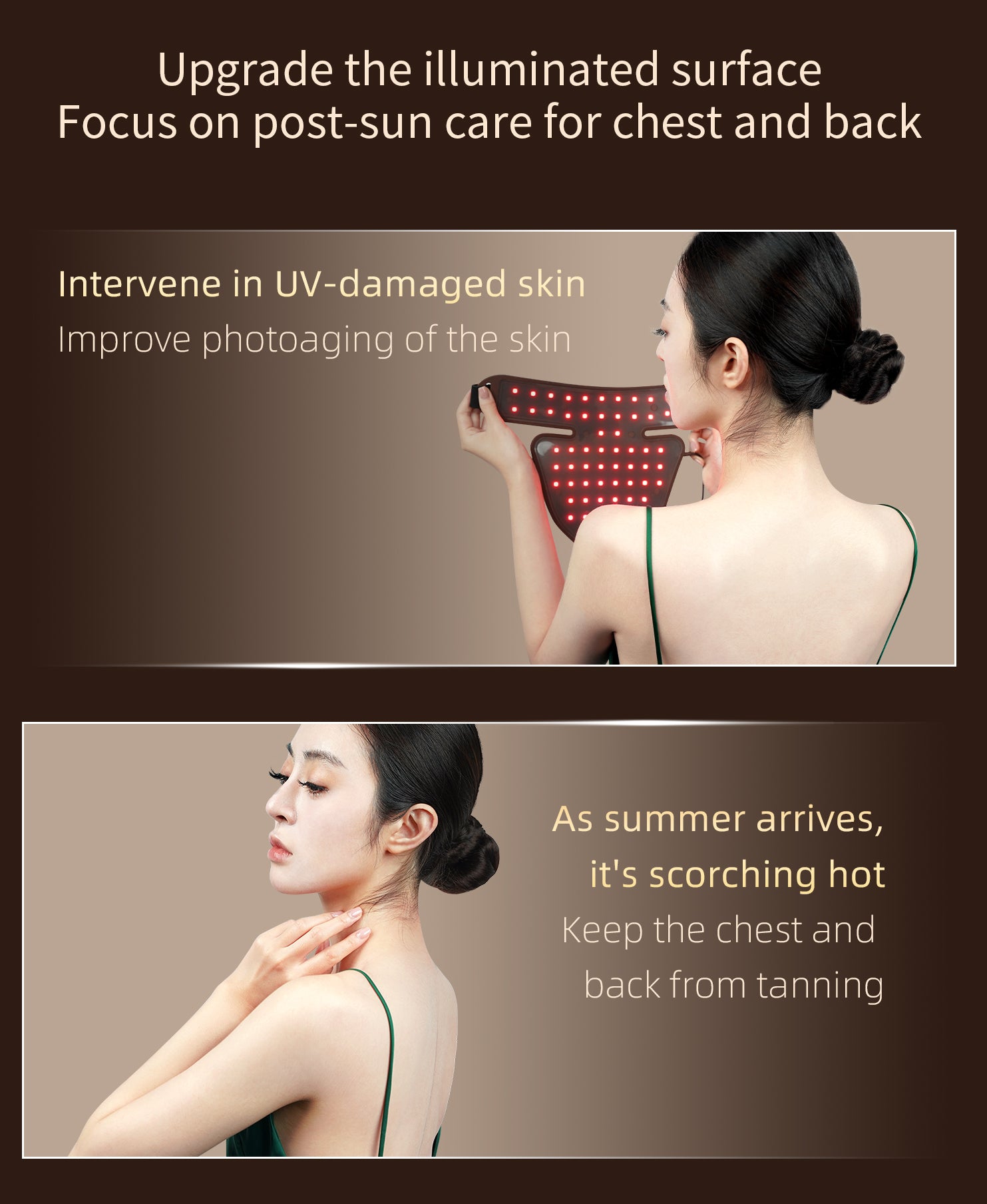 Neck & Chest Mask Red Light